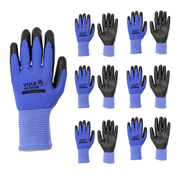 Luva Nitril Wave Smart CA 46803 Kit 6 Pares - Volk