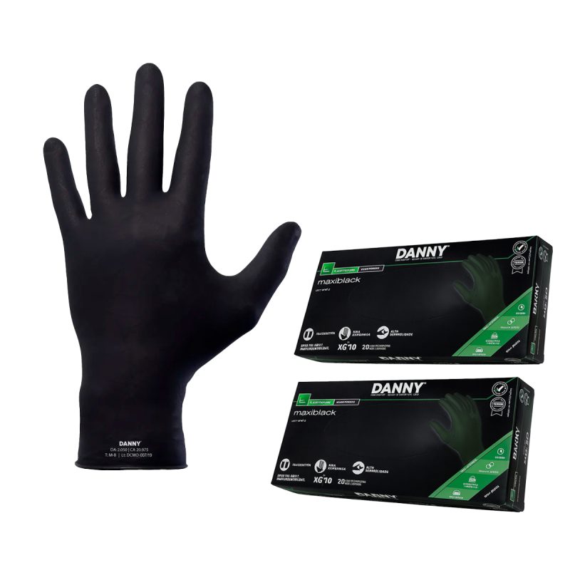 Luva Látex Maxiblack 20 Un CA 20975 Kit 2 Caixas – Danny