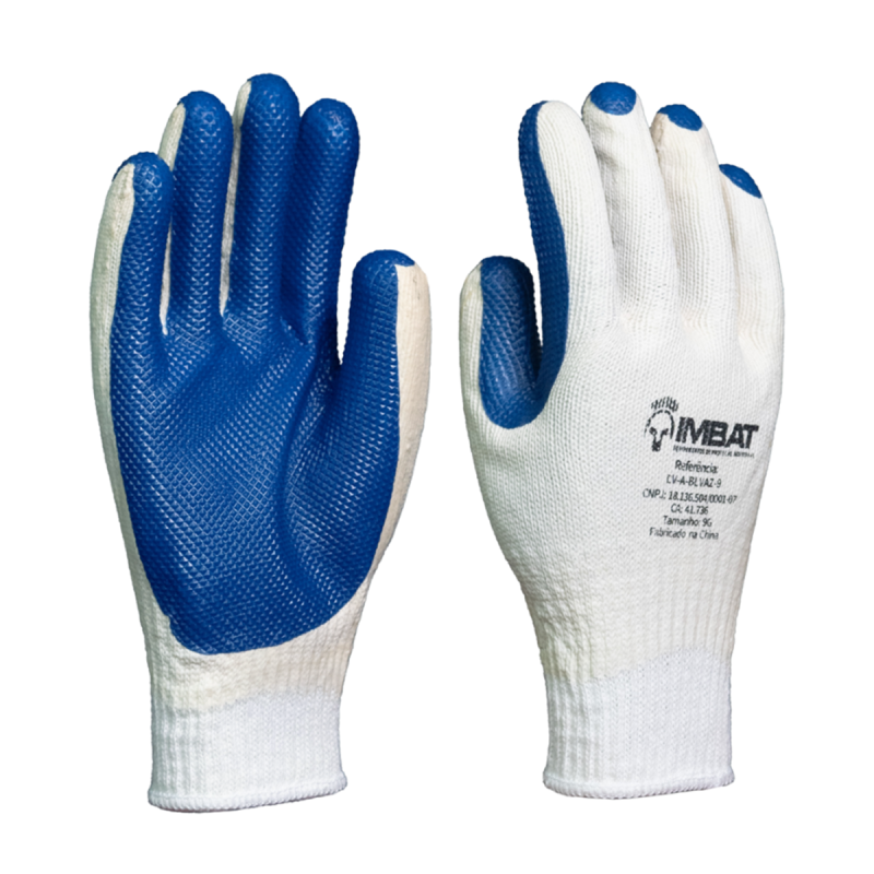 Luva Previntex Azul Vulcanizado CA 41736 – Imbat