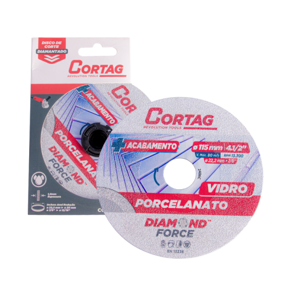 Disco Diamantado Porcelanato/Vidro - Cortag