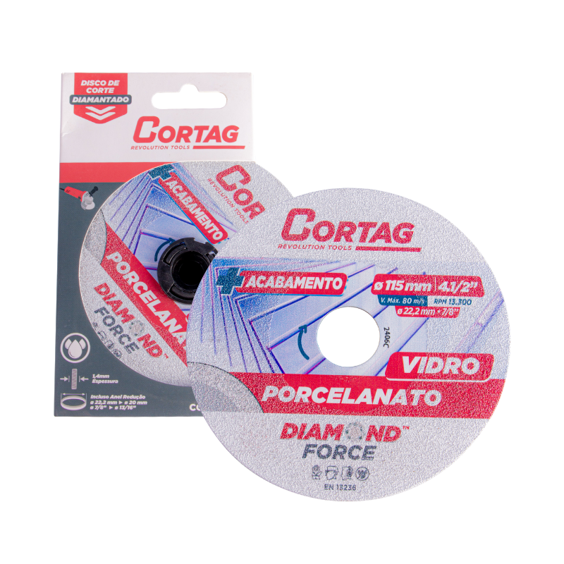 Disco Diamantado Porcelanato/Vidro – Cortag