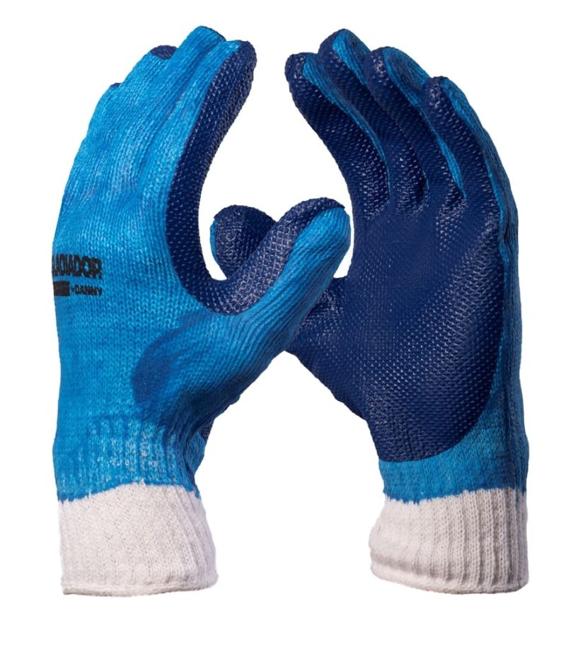 Luva de Segurança Gladiador Azul CA 8082 Kit 3 Pares – Danny