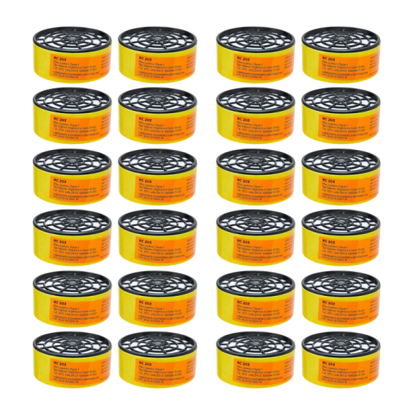 Filtro RC 203 P/ Respirador CG 306 Kit 24 Unid - Carbografite