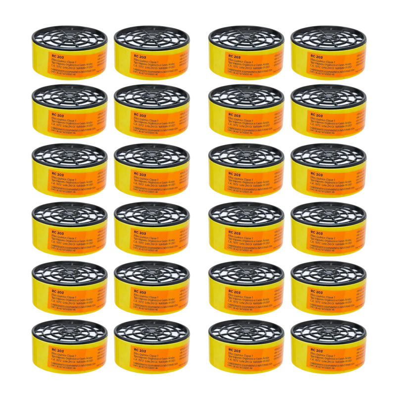 Filtro RC 203 P/ Respirador CG 306 Kit 24 Unid – Carbografite