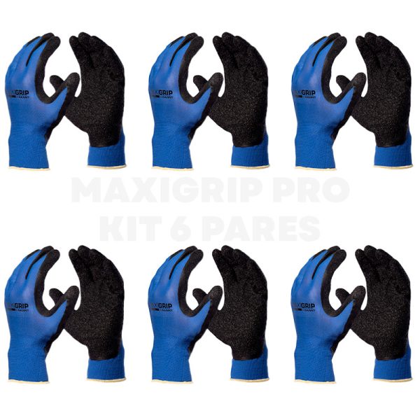 Luva Segurança MaxiGrip Pro CA 31323 Kit 6 Pares - Danny