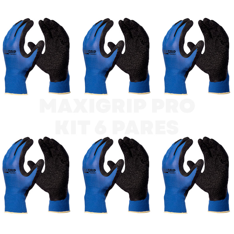 Luva Segurança MaxiGrip Pro CA 31323 Kit 6 Pares – Danny