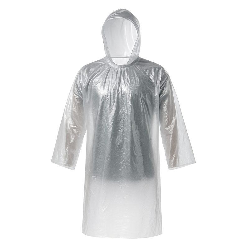 Capa De Chuva Polietileno Reutilizável Transparente – Brasmo