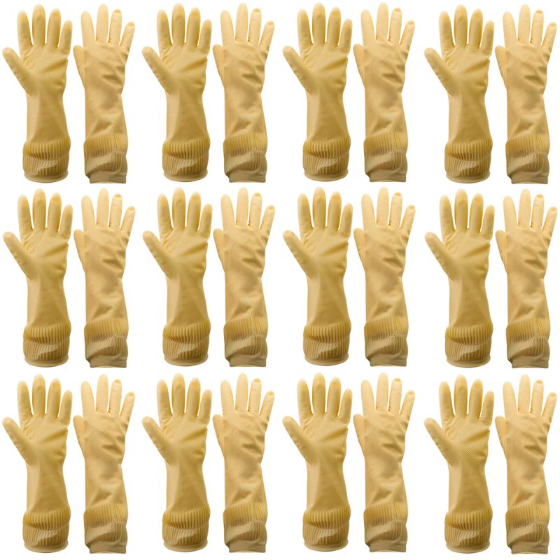 Luva Látex Longa Ranhurada CA 50955 Kit 12 Pares – Carbografite