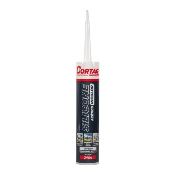Silicone Acético Incolor 240g - Cortag
