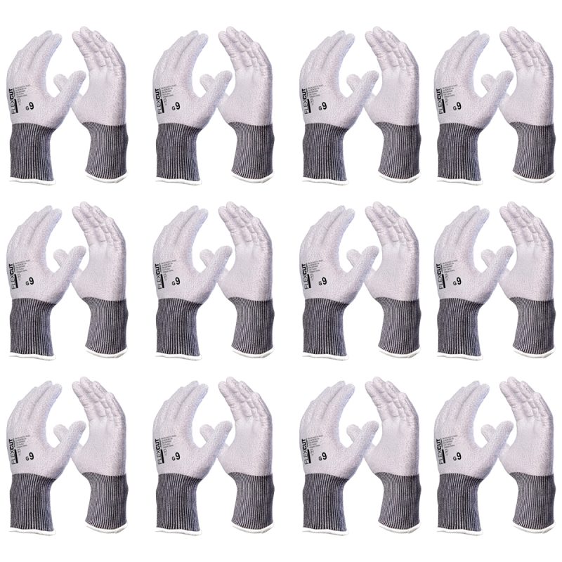 Luva de Segurança Flexcut Sem Banho CA 49201 Kit 12 Pares – Danny