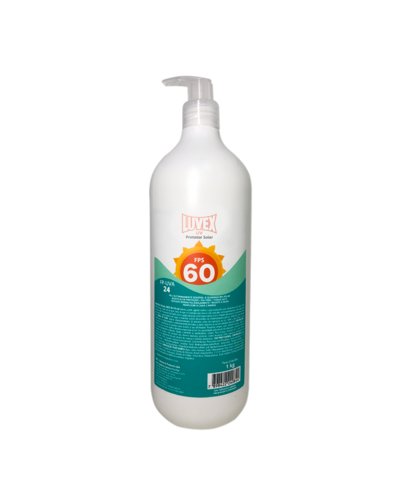 Protetor Solar UV Fator 60 1kg – Luvex