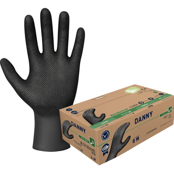 Luva Nitrílica Sensiflex Grip c/ 50un CA 50743 - Danny