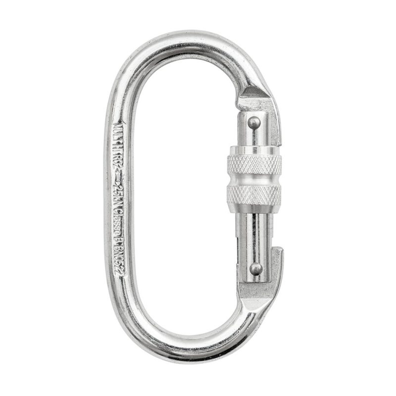 Mosquetão Oval Rosca em Aço MULT 5200 – Mg Cinto