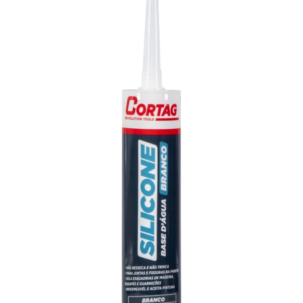 Silicone Base D' Água Branco 240g - Cortag