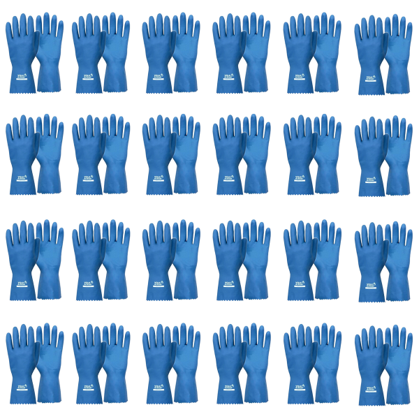 Luva Látex Verniz Silver Azul CA 16312 Kit 24 Pares - Volk