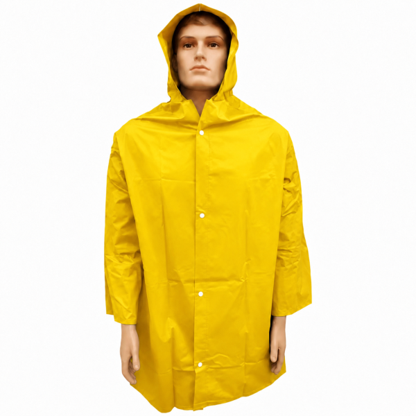 Capa de Chuva PVC Amarelo Forrado CA 28449- Brascamp