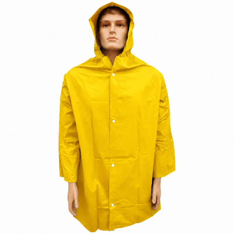 Capa de Chuva PVC Amarelo Forrado CA 28449- Brascamp